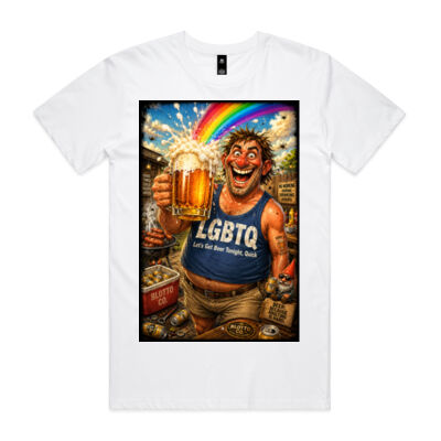 Let’s Get Beer Tonight, Quick - Mens Staple Tee Thumbnail