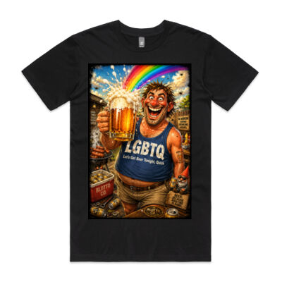 Let’s Get Beer Tonight, Quick - Mens Staple Tee Thumbnail