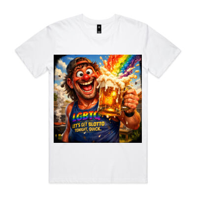 Let’s Get Blotto Tonight, Quick - Mens Staple Tee Thumbnail